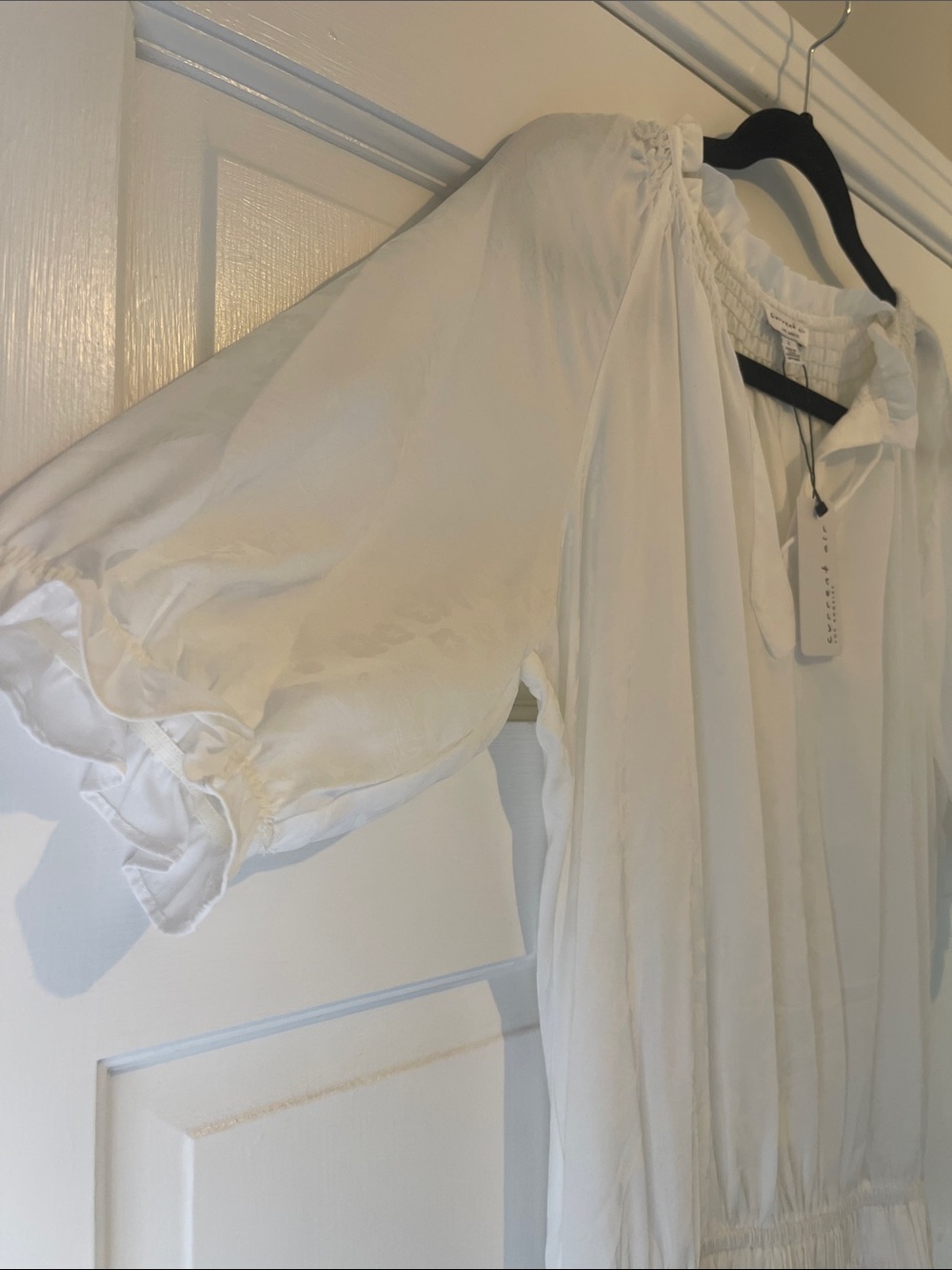 Current Air White Tiered Pleated Mini Dress - Picture 3 of 5